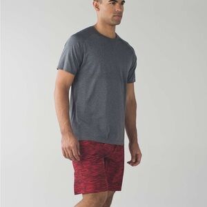 lululemon athletica Red and Black Athletic Shorts